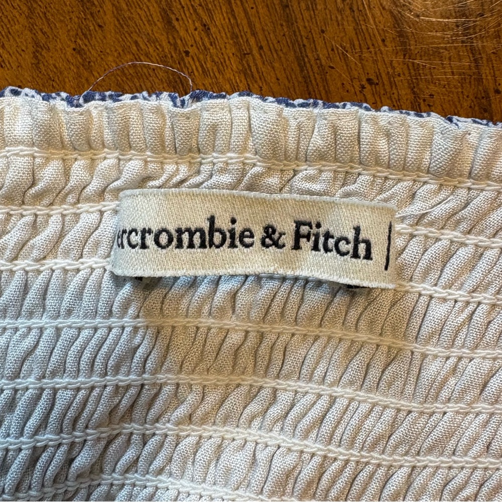 Abercrombie & Fitch Blue Floral Spaghetti Strap Dress - Picture 8 of 12